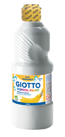 Giotto Super Washable White School Paint 500ml RRP 3 CLEARANCE XL 1.99